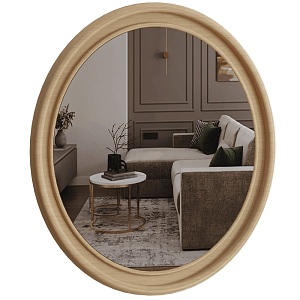 rizy round mirror 18 3d model