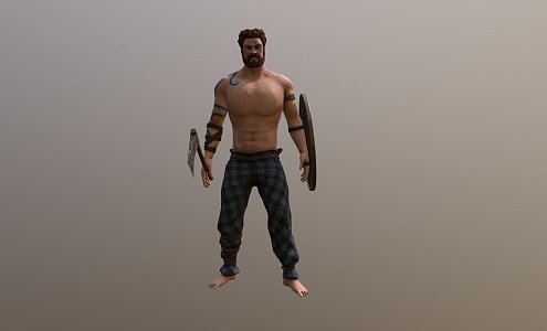 Celtic Warrior 3d model