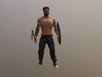 Celtic Warrior 3d model