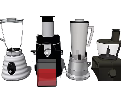 Modern Daily Electrical Appliances Including Blender Juicer And Food Processor For Home Use 3d model