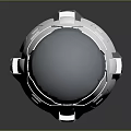 3D Rendering of Futuristic Spacecraft With White Gray Streamlined Design On Reflective Surface