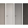 Modern Hinged Doors With Simple Design In Various Colors For Home Interior 3d model