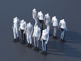 Modern Model Clothing Model 3d model