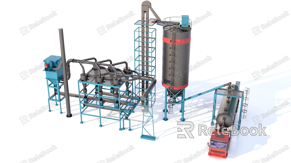 Production equipment Industrial equipment Cement plant model