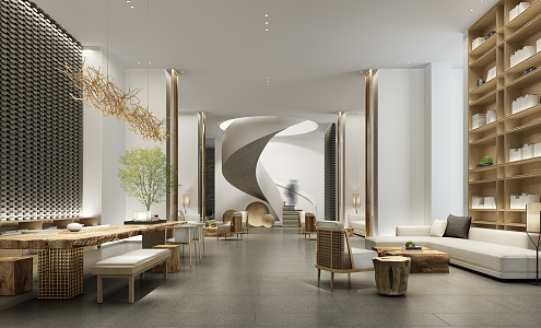 Reception area 3d model