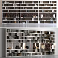 Modern Open Bookcase Design With Multiple Compartments For Books And Decor 3d model