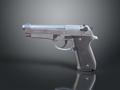 pistol semi-automatic pistol automatic pistol modern weapon hot weapon hot weapon gun military 3d model