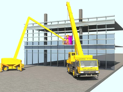 Building curtain wall 3d model