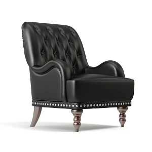 Modern Furniture Indoor Furniture Single Sofa Leather Sofa 3d model