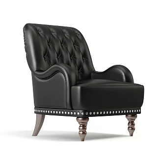 Modern Furniture Indoor Furniture Single Sofa Leather Sofa 3d model