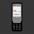 Nokia Slider Mobile Phone With Screen Display And Physical Keyboard 3d model
