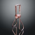 Sturdy Copper Metal Clip With Spring Design For Daily Household Use