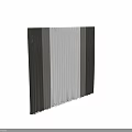 Gray Curtains And White Sheer Drapes For Modern Home Window Interior