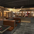 Japanese Restaurant Interior Design With Cozy Booth Seating Wooden Tables And Dining Area