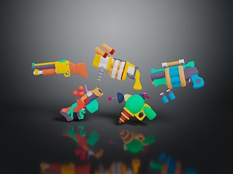 modern weapon gun toy gun children's toy 3d model