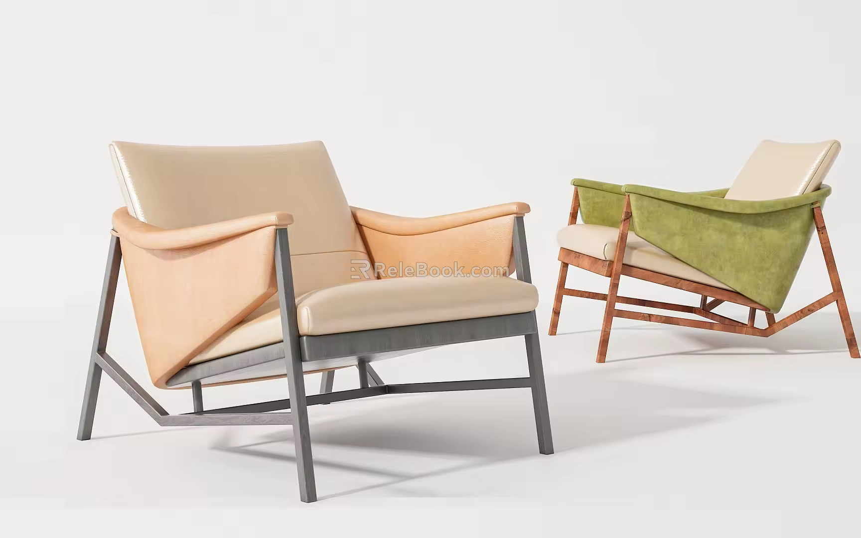 Quiet single sofa 3d model