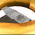 Industrial Equipment Metal Frame Platform With Grid Structure And Durable Components
