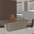Modern Tea Table And Chair With Brown Tabletop White Cabinet Decorations And Wooden Wall Background