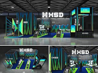 Modern Exhibition Booth 3d model