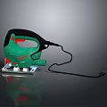 Modern Green Black Lighting Combination With Red Accents And Transparent Base Design