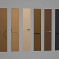 Stylish Double Doors In Various Neutral Tones For Home Interior Design 3d model
