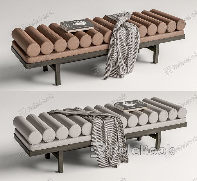 Modern bed end stool model