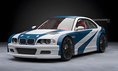 BMW Car Racing sports car Old Car Motor Vehicle Tire 3d model