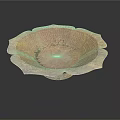 Decorative Petal Shaped Bowl with Metallic Sheen And Textured Surface For Home Decor