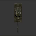 Military Tank With Camouflage Pattern Long Barrel And Tracked Wheels Design