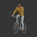 Modern Man Ride Male Male Character Male Character 3d model