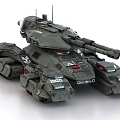 sci-fi tank sci-fi weapon futuristic tank sci-fi chariot sci-fi turret 3d model