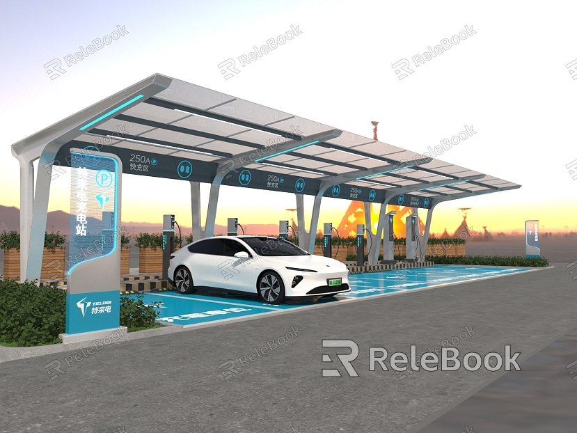 New energy vehicle charging pile model