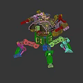 Modern Robot Warrior Mechanical Combat Police Mechanical Armor 3d model
