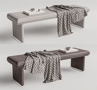 Modern Bed End Stool Bench Sofa Bench 3d model