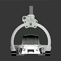 Modern Mechanical Robotic Arm Featuring Metal Structure Base and Precision Technical Components