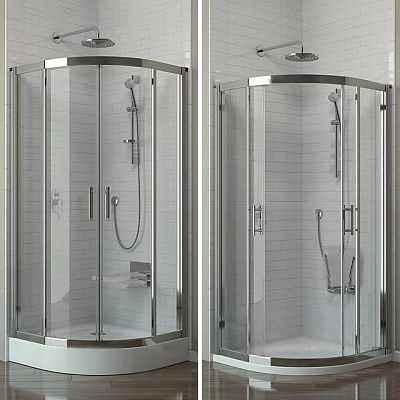 Modern Shower Sauna Interior Design With Glass Enclosure And Shower Fixtures 3d model