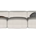 Modern three-seat sofa multiplayer sofa 3d model