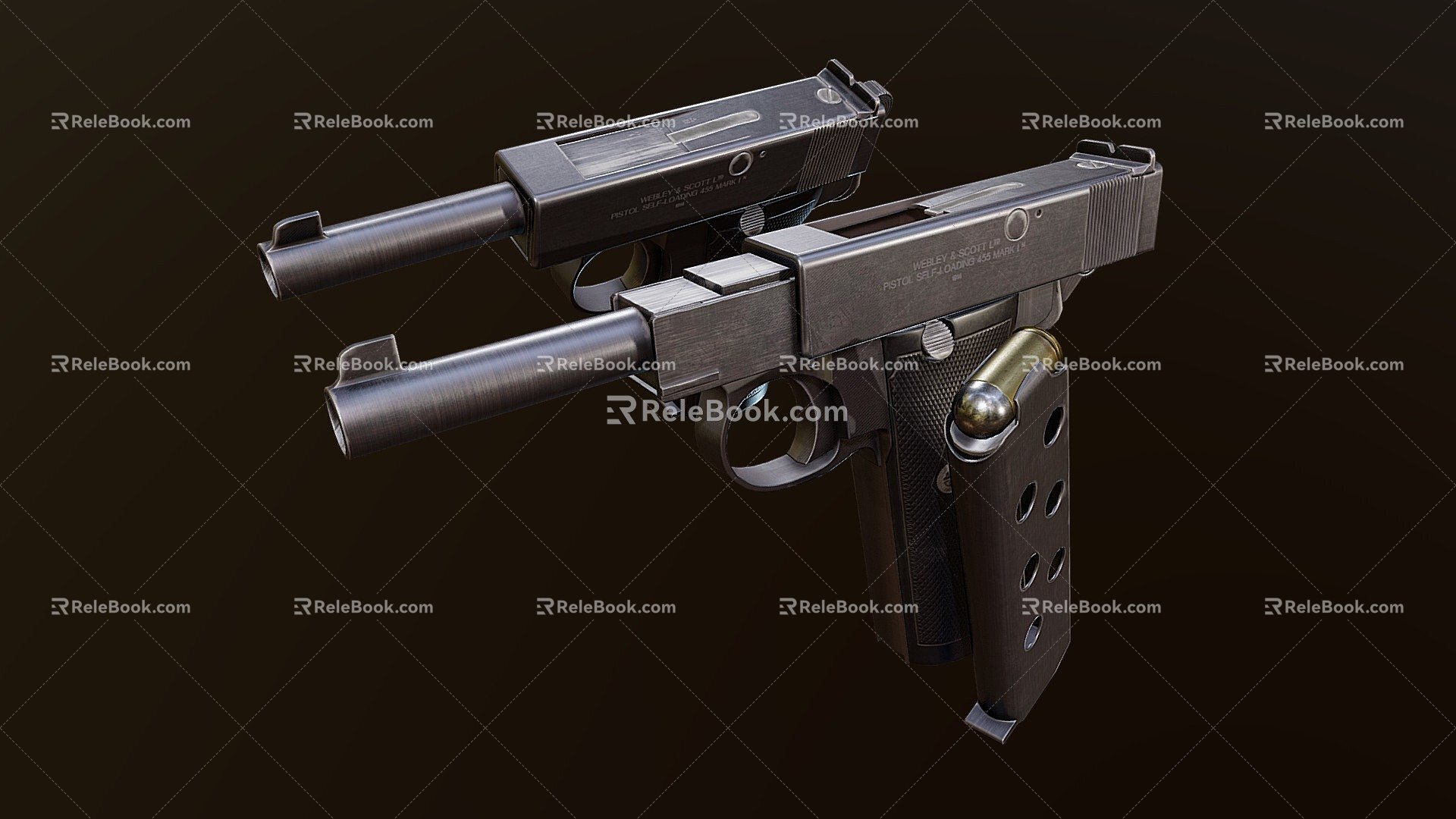 Weapon automatic pistol model