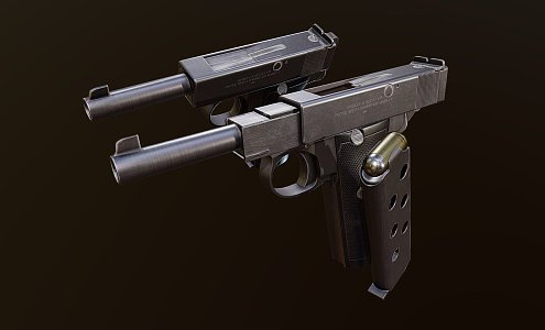 Weapon automatic pistol 3d model