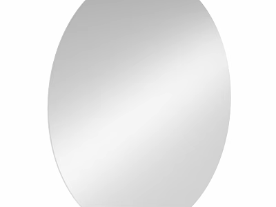 Oval Wall Mounted Mirror For Modern Home Decor And Interior Design 3d model