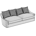 Modern Beige Sofas With Plush Cushions Comfortable Upholstery And Sleek Design 3d model