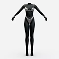 Shiny Silver Women's Bikini Set Two Piece Swimsuit Fashion Design