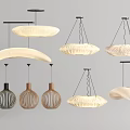 Modern chandelier combination 3d model