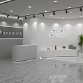 Simple store design live broadcast base 3d model