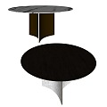 casa dining table round dining table marble dining table metal dining table rock plate dining table 3d model