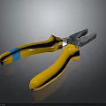 Yellow Handle Pliers with Blue Stripe Practical Hardware Tool for Household Repairs