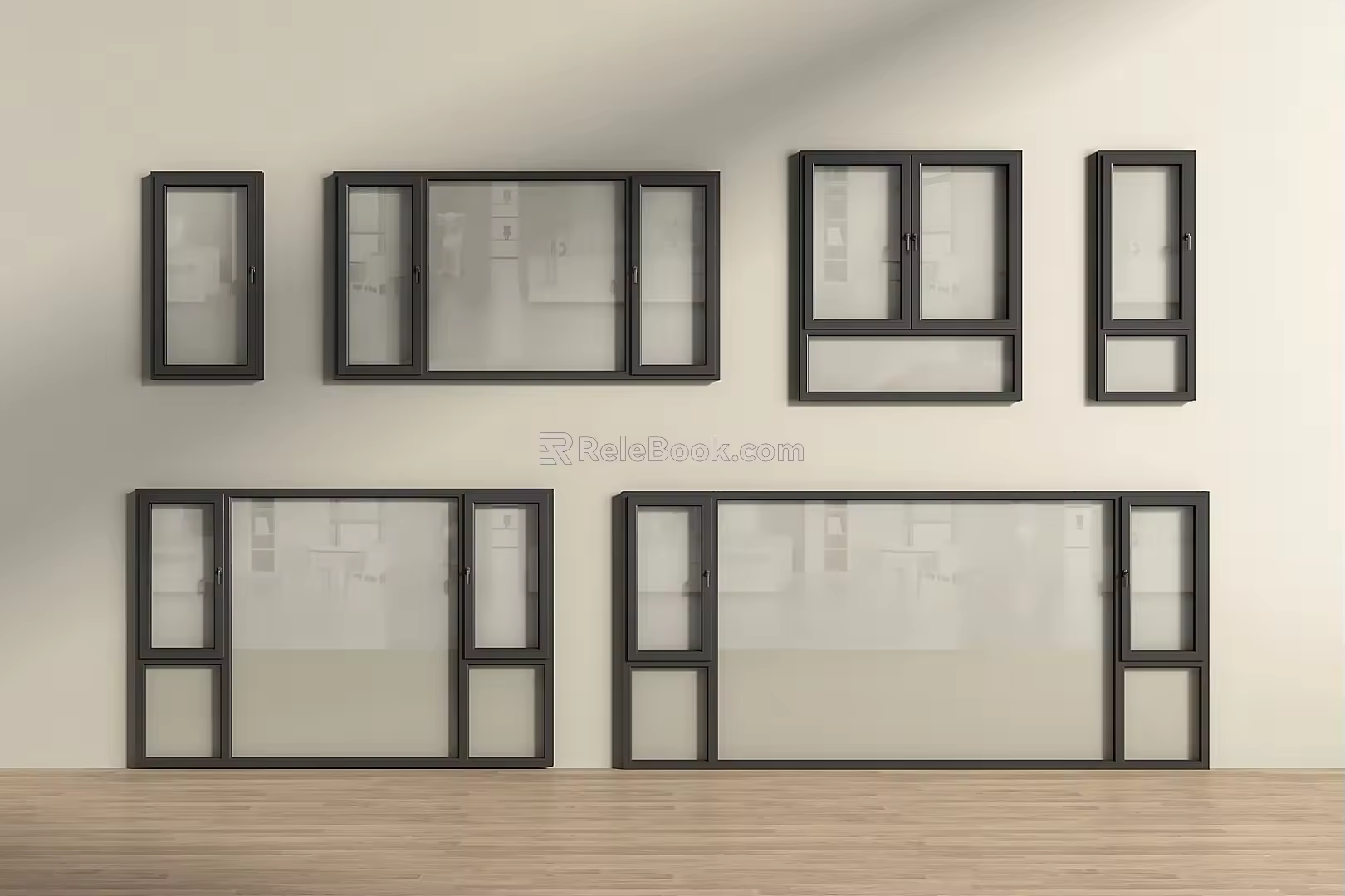 Modern Windows casement windows floor-to-ceiling windows doors and windows balcony windows 3d model