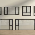 Modern Windows casement windows floor-to-ceiling windows doors and windows balcony windows 3d model