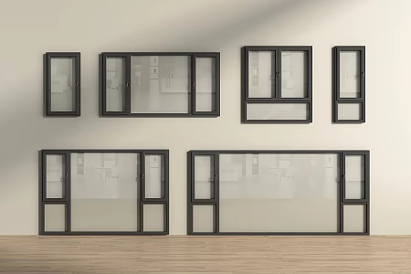 Modern Windows casement windows floor-to-ceiling windows doors and windows balcony windows 3d model