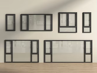 Modern Windows casement windows floor-to-ceiling windows doors and windows balcony windows 3d model